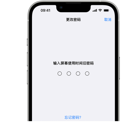 杂多iPhone屏幕维修分享iPhone屏幕使用时间密码忘记了怎么办 