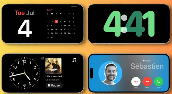 杂多苹果手机维修分享iOS17横屏充电待机显示有什么好处 