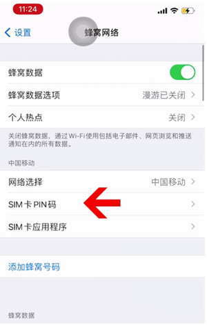 杂多苹果14维修网分享如何给iPhone14的SIM卡设置密码 