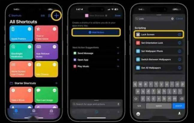 杂多苹果14锁屏维修店分享iPhone14升级iOS16.4后如何创建锁屏快捷方式 