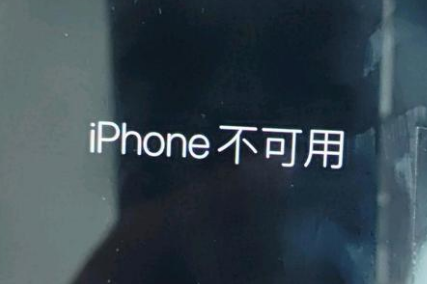 杂多苹果服务网点分享锁屏界面显示“iPhone 不可用”如何解决 